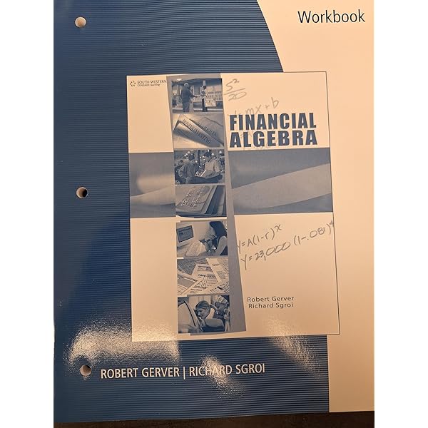 アカウントフォローで送料無料！アンリアレイジ Book-in-book Financial Algebra: Gerver, Robert K., Sgroi, Richard J